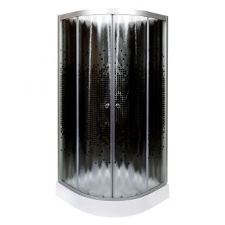 Душевая кабина Deto L 809 N с гидромассажем BLACK 90х90х200 см